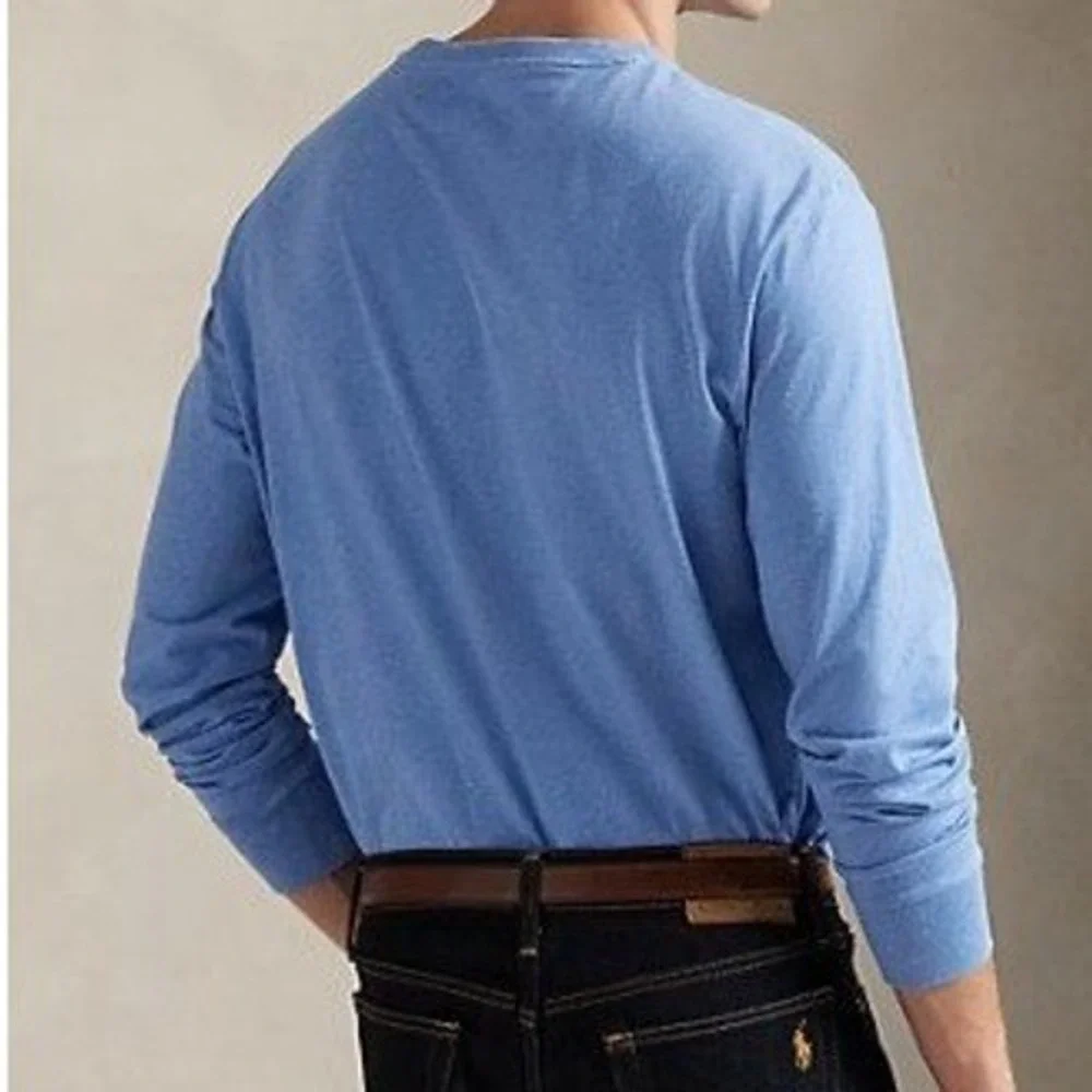 Polo Ralph Lauren SZ XXL MENS L/S T-SHIRT BLUE HEATHER NWT